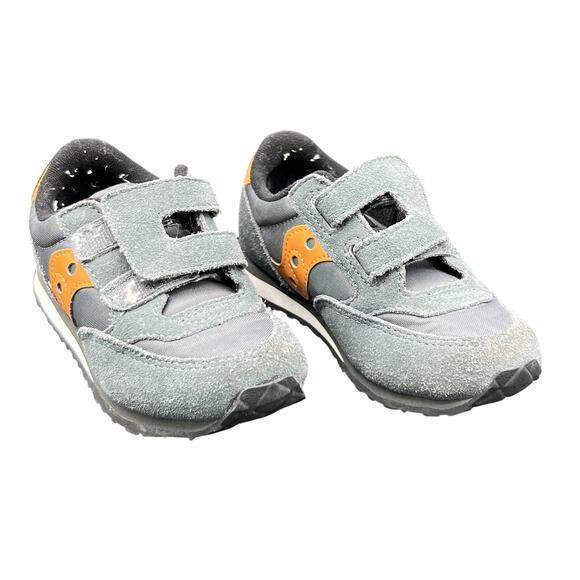Saucony Other - 🧒Saucony Kids 9M Gray/Orange Sneakers Retro Runner Y2K Sportcore Comfort